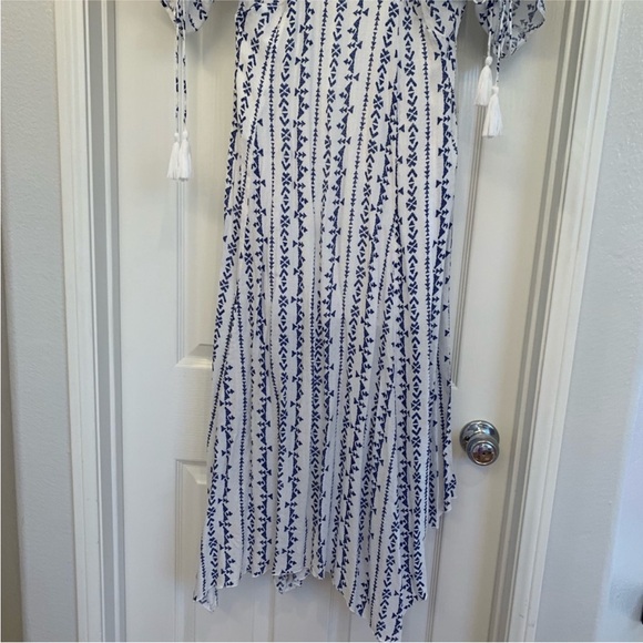 | vici • blue & white sandia kimono dress • small | - Picture 5 of 6